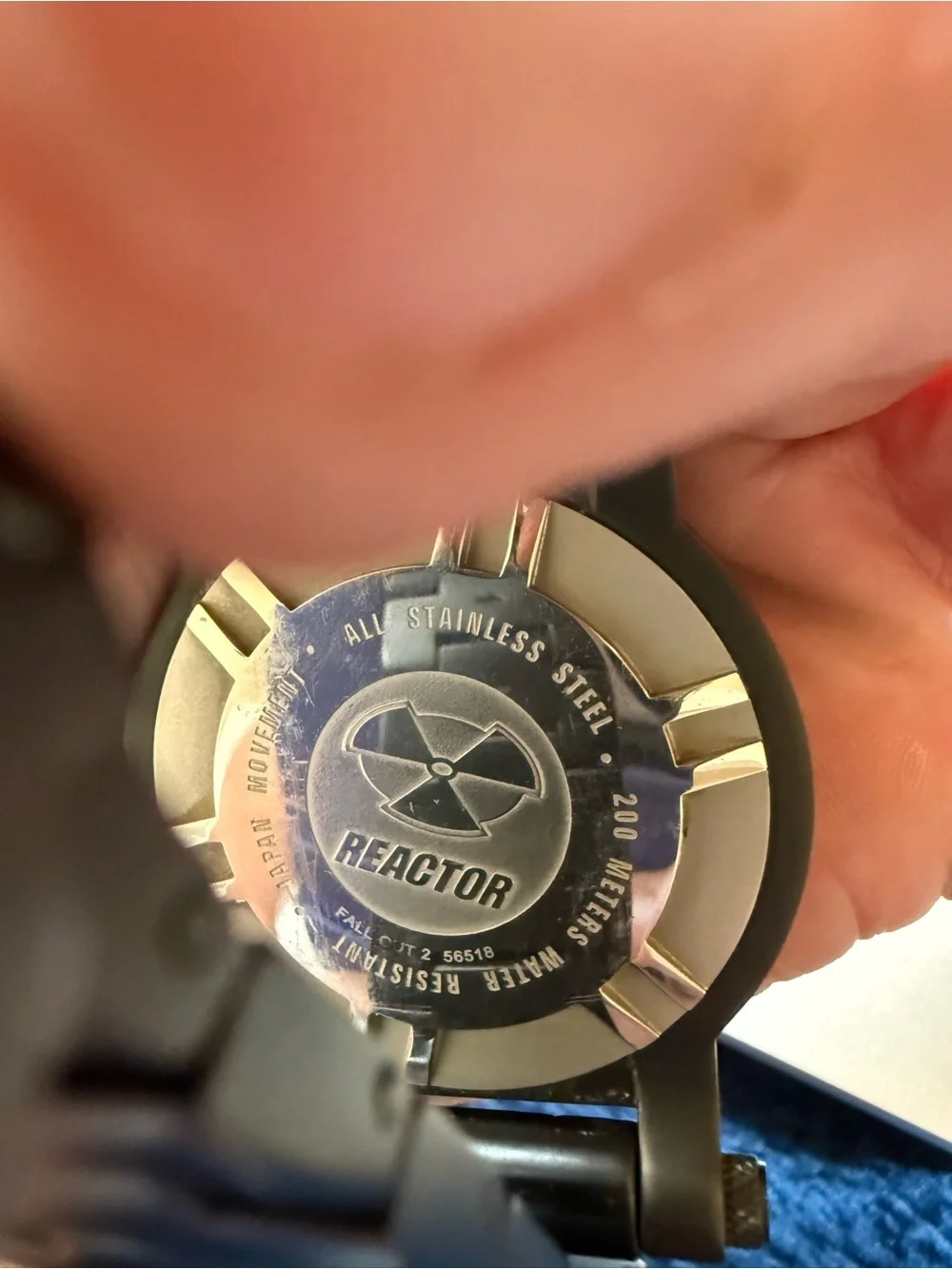 Reactor FALLOUT 2 Black & Blue mens watch